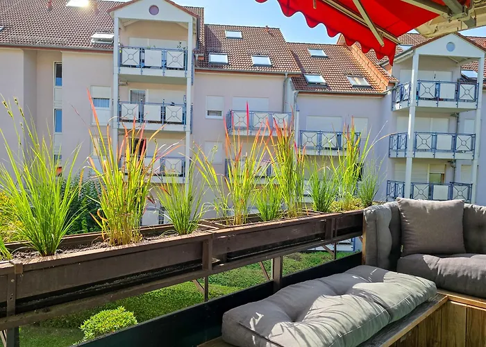 Scandic-apartment - Balkony & Garage, 3z, 80m2 Apartamento Pforzheim